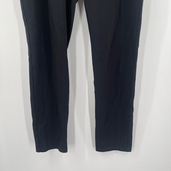 EILEEN FISHER Pull On Pants Black Size Medium Stretch Basic Classic Business - Picture 6 of 9